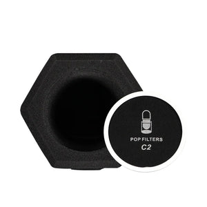 Professional Microphone Isolation Ball Shield - Superior Noise Cancellation with Pop Filter and High-Density Sound Absorbing Foam - Studio Quality Recording